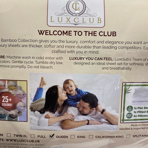 Queen Sheet Set (6 pieces) - Microfiber & Bamboo - Picture 6 of 10